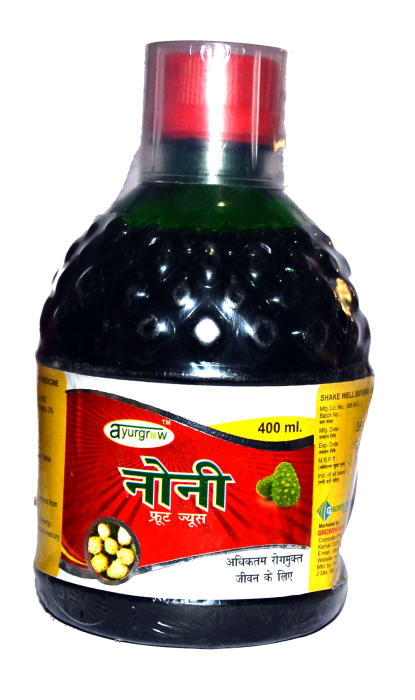 Ayurgrow Noni Fruit Juice bottle of 400 ml Liquid